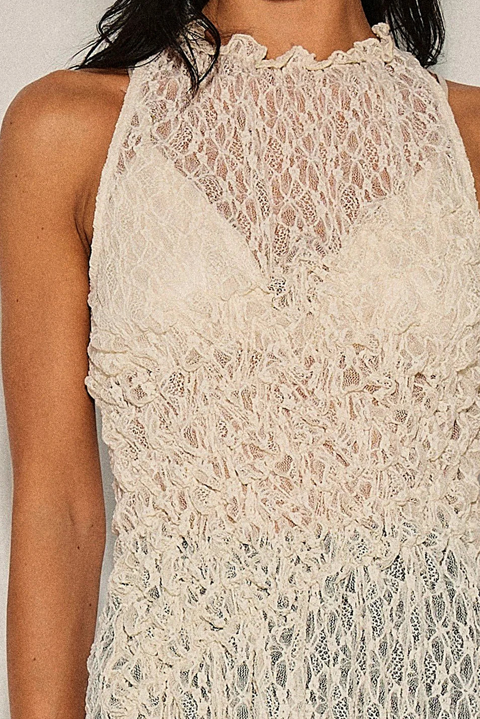 Asymmetrical Lace Top