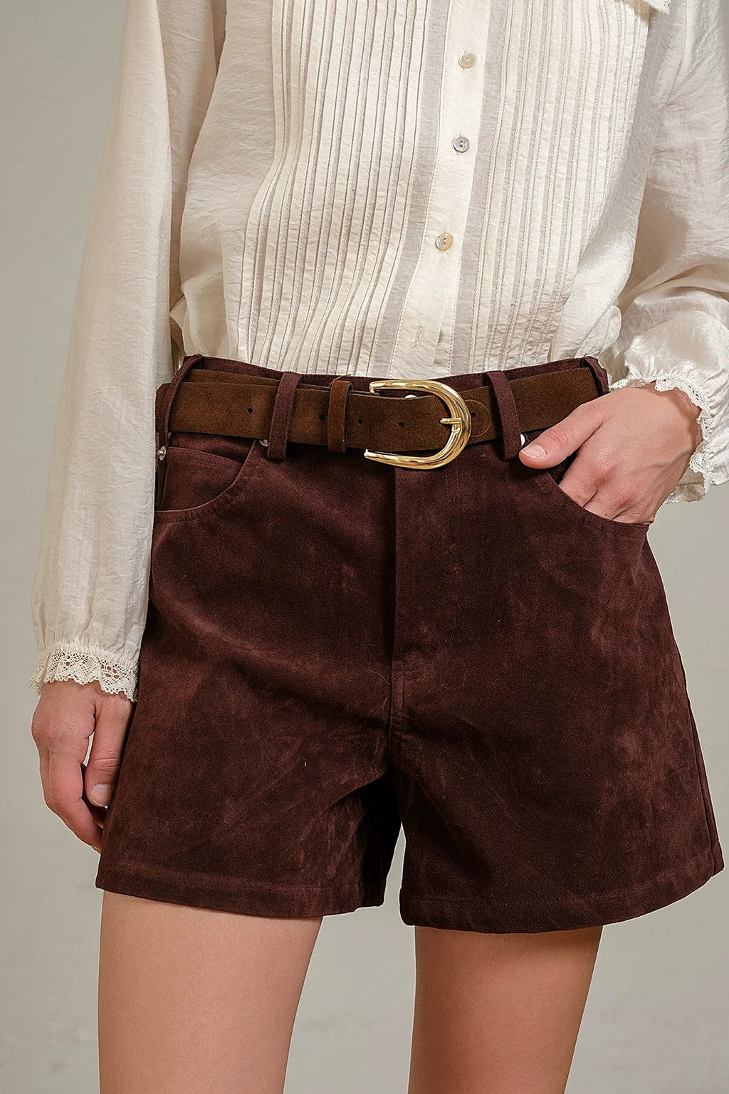 Close view of the soft suede-like surface