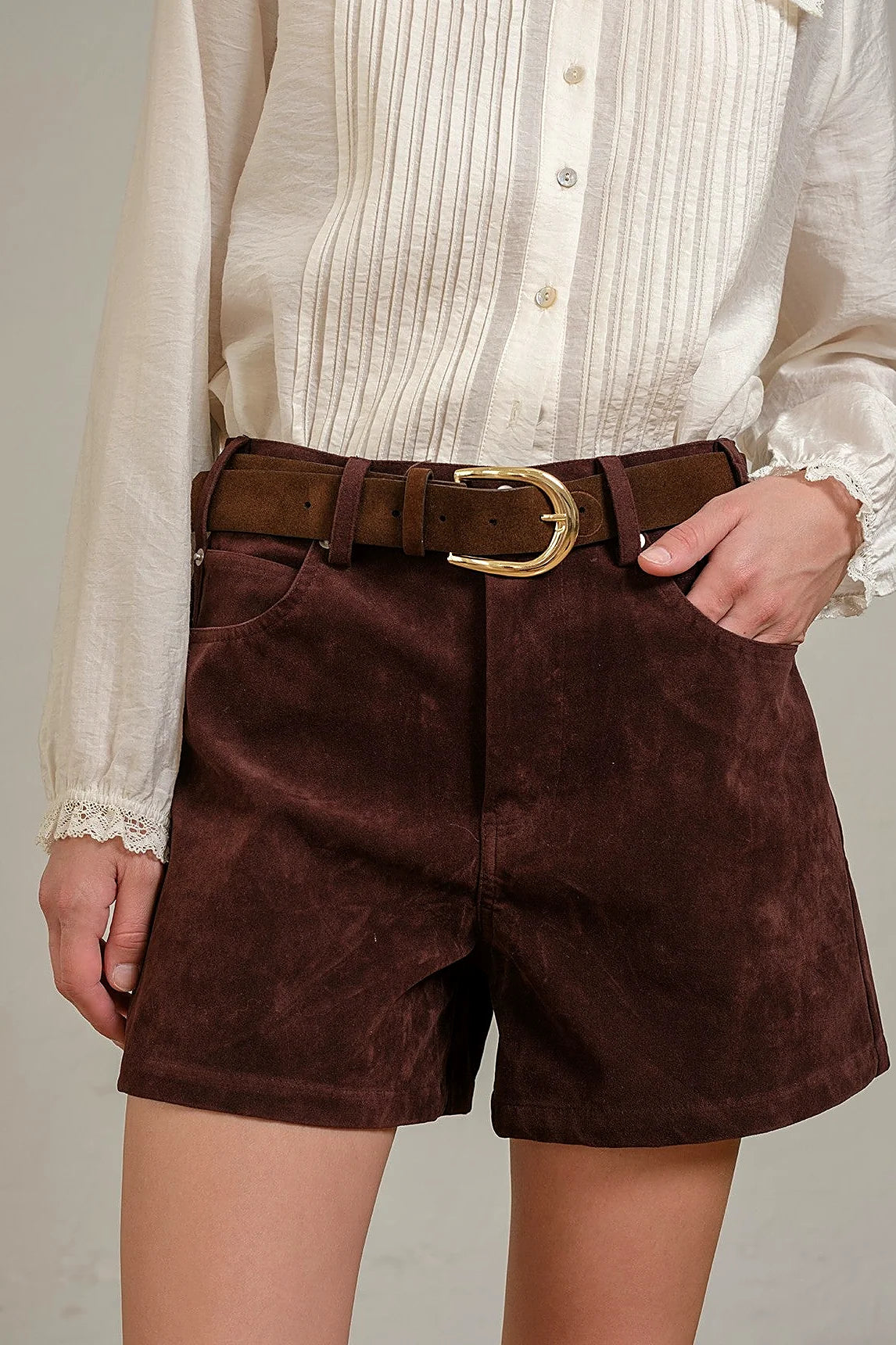 Close view of the soft suede-like surface