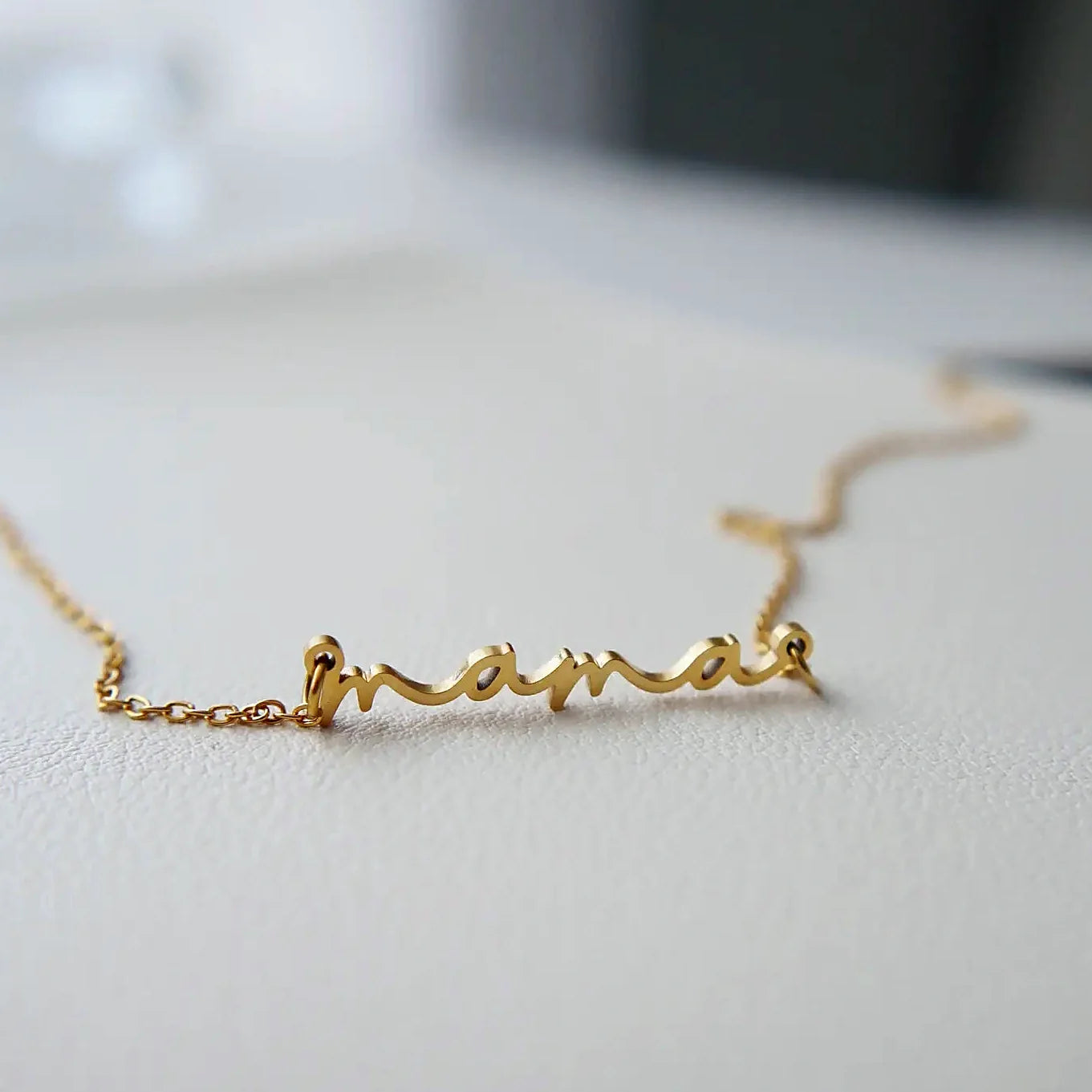 Gold plating over stainless steel shown up close