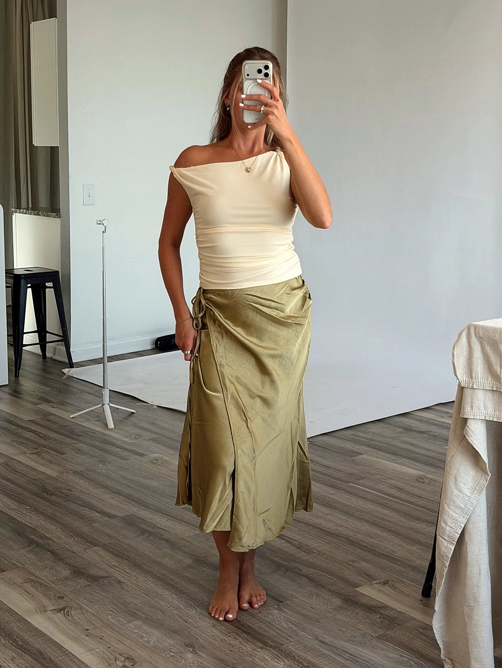 Essential Off Shoulder Top - Butter Yellow